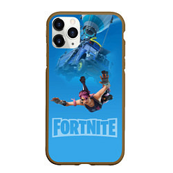 Чехол iPhone 11 Pro матовый Fortnite Vintage Ramirez Персонаж десантирование и