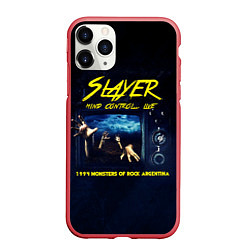Чехол iPhone 11 Pro матовый Mind Control Live - Slayer, цвет: 3D-красный
