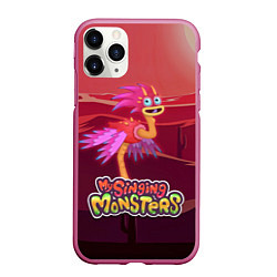 Чехол iPhone 11 Pro матовый My singing monsters СТРАВОК Yawstrich, цвет: 3D-малиновый