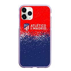 Чехол iPhone 11 Pro матовый Atletico madrid атлетико мадрид брызги красок