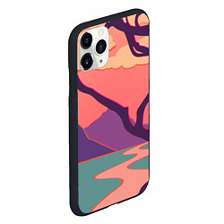 Чехол iPhone 11 Pro матовый Оранжевое небо, цвет: 3D-черный — фото 2