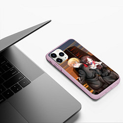 Чехол iPhone 11 Pro матовый Госпожа Кагуя Love is war Синомия Миюки Сироганэ, цвет: 3D-розовый — фото 2