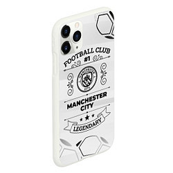 Чехол iPhone 11 Pro матовый Manchester City Football Club Number 1 Legendary, цвет: 3D-белый — фото 2