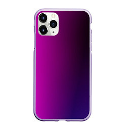 Чехол iPhone 11 Pro матовый VIOLET gradient, цвет: 3D-светло-сиреневый