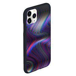 Чехол iPhone 11 Pro матовый WAVES ILLUSION, цвет: 3D-черный — фото 2