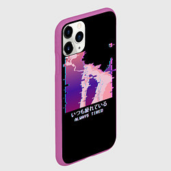 Чехол iPhone 11 Pro матовый Sad neon boy, цвет: 3D-фиолетовый — фото 2