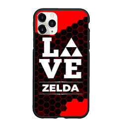 Чехол iPhone 11 Pro матовый Zelda Love Классика, цвет: 3D-черный