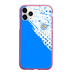 Чехол iPhone 11 Pro матовый Leicester city Лестер Сити, цвет: 3D-малиновый