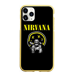 Чехол iPhone 11 Pro матовый NIRVANA логотип и исполнители