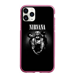 Чехол iPhone 11 Pro матовый Nirvana рок-группа