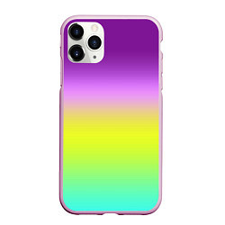 Чехол iPhone 11 Pro матовый Multicolored Ombre gradient