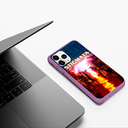 Чехол iPhone 11 Pro матовый Stigmata альбом, цвет: 3D-фиолетовый — фото 2