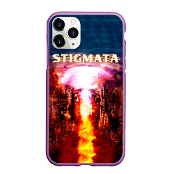 Чехол iPhone 11 Pro матовый Stigmata альбом, цвет: 3D-фиолетовый