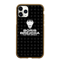 Чехол iPhone 11 Pro матовый Boris Brejcha High-Tech Minimal, цвет: 3D-коричневый