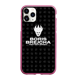 Чехол iPhone 11 Pro матовый Boris Brejcha High-Tech Minimal, цвет: 3D-малиновый