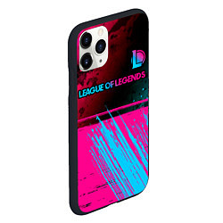 Чехол iPhone 11 Pro матовый League of Legends Neon Gradient, цвет: 3D-черный — фото 2