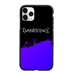 Чехол iPhone 11 Pro матовый Evanescence Purple Grunge