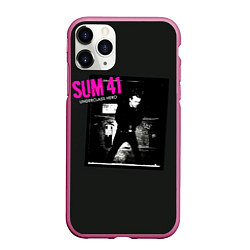 Чехол iPhone 11 Pro матовый Underclass Hero - Sum 41, цвет: 3D-малиновый