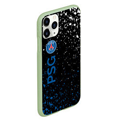 Чехол iPhone 11 Pro матовый Psg брызги красок, цвет: 3D-салатовый — фото 2