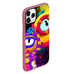 Чехол iPhone 11 Pro матовый Otis Pharaotis, цвет: 3D-малиновый — фото 2