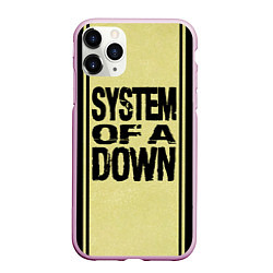 Чехол iPhone 11 Pro матовый System of a Down: 5 Album Bundle, цвет: 3D-розовый