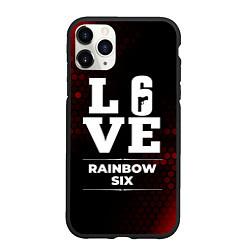 Чехол iPhone 11 Pro матовый Rainbow Six Love Классика