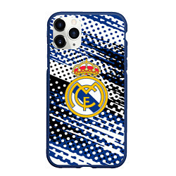 Чехол iPhone 11 Pro матовый Real madrid Реал Мадрид краски