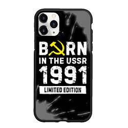 Чехол iPhone 11 Pro матовый Born In The USSR 1991 year Limited Edition, цвет: 3D-черный