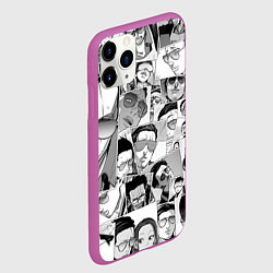 Чехол iPhone 11 Pro матовый Путь домохозяина паттерн, цвет: 3D-фиолетовый — фото 2