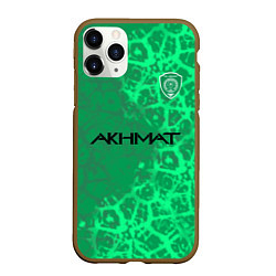 Чехол iPhone 11 Pro матовый Фанат ФК Ахмат, цвет: 3D-коричневый