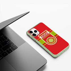 Чехол iPhone 11 Pro матовый ФК УФА, цвет: 3D-салатовый — фото 2