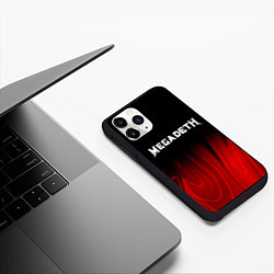 Чехол iPhone 11 Pro матовый Megadeth Red Plasma, цвет: 3D-черный — фото 2