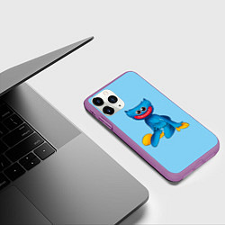Чехол iPhone 11 Pro матовый POPPY PLAYTIME HAGGY WAGGY ПОППИ ПЛЕЙТАЙМ ХАГГИ ВА, цвет: 3D-фиолетовый — фото 2