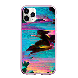 Чехол iPhone 11 Pro матовый Multicolored vanguard glitch