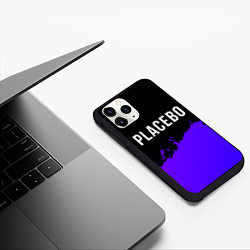 Чехол iPhone 11 Pro матовый Placebo Purple Grunge, цвет: 3D-черный — фото 2
