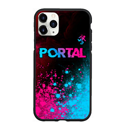 Чехол iPhone 11 Pro матовый Portal Neon Gradient