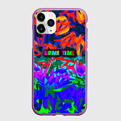 Чехол iPhone 11 Pro матовый Game time Абстрактный пятнистый узор