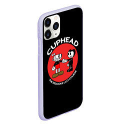 Чехол iPhone 11 Pro матовый Cuphead & Bendy, цвет: 3D-светло-сиреневый — фото 2