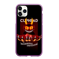 Чехол iPhone 11 Pro матовый Дьявол Cuphead