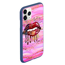 Чехол iPhone 11 Pro матовый HOT GIRL SUMMER, цвет: 3D-тёмно-синий — фото 2