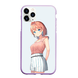 Чехол iPhone 11 Pro матовый Iroha Isshiki OreGairu, цвет: 3D-сиреневый