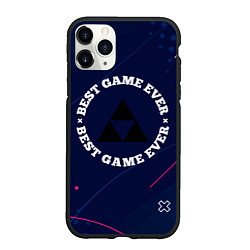 Чехол iPhone 11 Pro матовый Символ Zelda и надпись Best Game Ever, цвет: 3D-черный
