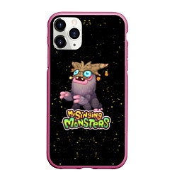 Чехол iPhone 11 Pro матовый My singing Monsters - Чародейчик, цвет: 3D-малиновый