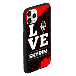Чехол iPhone 11 Pro матовый Skyrim Love Классика, цвет: 3D-черный — фото 2