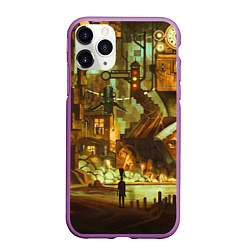 Чехол iPhone 11 Pro матовый Cool Steampunk painting