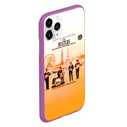 Чехол iPhone 11 Pro матовый The Beatles Blackpool And Paris 1964-65, цвет: 3D-фиолетовый — фото 2