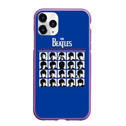 Чехол iPhone 11 Pro матовый The Beatles - A Hard Days Night, цвет: 3D-фиолетовый