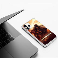 Чехол iPhone 11 Pro матовый Разъяренный Ангрон, цвет: 3D-белый — фото 2