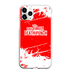 Чехол iPhone 11 Pro матовый Five Finger Death Punch - metal