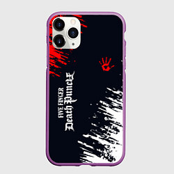 Чехол iPhone 11 Pro матовый Five Finger Death Punch - краска, цвет: 3D-фиолетовый